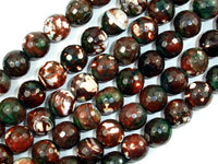 Agate Beads, 12mm Faceted Round, 14.5 Inch-RainbowBeads