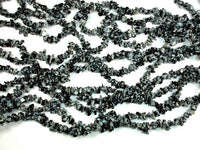 Snowflake Obsidian, 4-7mm Chips Beads-RainbowBeads