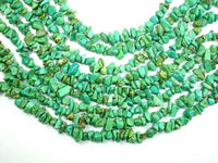 Turquoise Howlite, 4mm - 9mm Chips Beads, 34 Inch, Long full strand-RainbowBeads