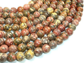 Leopard Skin Jasper, 10mm Round Beads-RainbowBeads