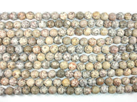 Fossil Jasper Beads, 12mm, round-RainbowBeads