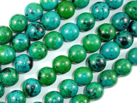 Chrysocolla, 14mm Round Beads-RainbowBeads