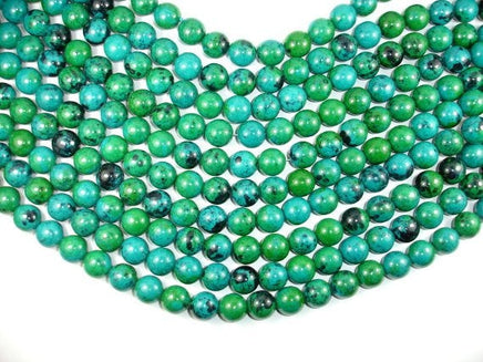 Chrysocolla, 14mm Round Beads-RainbowBeads