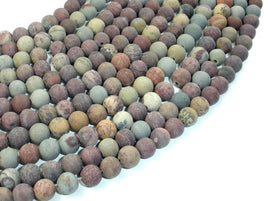 Matte Artistic Jasper, 6mm Round Beads-RainbowBeads