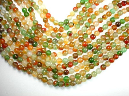 Agate Beads, Round, 8mm, 15.5 Inch-RainbowBeads