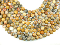 Crazy Lace Agate Beads, 12mm Round Beads-RainbowBeads
