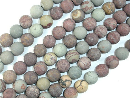 Matte Artistic Jasper, Chohua Jasper, 10mm Round Beads-RainbowBeads