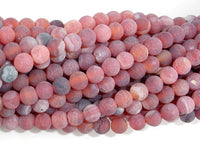 Frosted Matte Agate, 6mm Round Beads-RainbowBeads