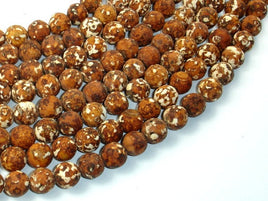 Tibetan Dzi Agate Beads, 10mm Round Beads-RainbowBeads
