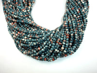 Rain Flower Stone, Gray, 4mm Round Beads-RainbowBeads