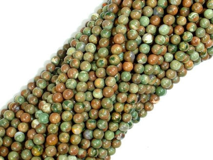 Rhyolite Beads, 3mm Round Beads-RainbowBeads