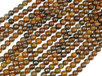 Tiger Iron, Round 4mm Round Beads-RainbowBeads