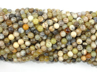 Dendritic Opal Beads, Moss Opal, 4mm Round Beads-RainbowBeads