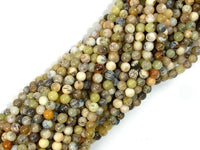 Dendritic Opal Beads, Moss Opal, 4mm Round Beads-RainbowBeads