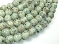 Sesame Jasper Beads, Kiwi Jasper, 12mm-RainbowBeads